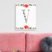 レターVモノグラム キャンバスプリント (インサイチュ (リビング))