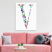 レターVモノグラム キャンバスプリント (インサイチュ (リビング))