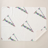 レターVモノグラム シェルパブランケット (正面(横))