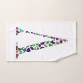 レターVモノグラム バスタオルセット (ハンドタオル)