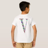 レターVモノグラム Tシャツ (裏面フル)