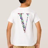 レターVモノグラム Tシャツ (裏面)