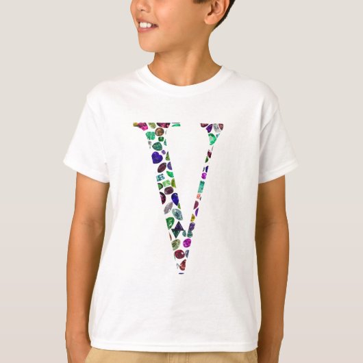 レターVモノグラム Tシャツ (正面)