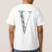 レターVモノグラム Tシャツ (裏面)