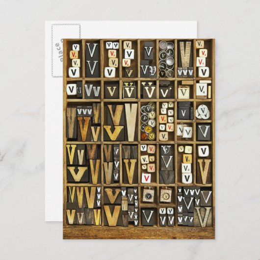 レターV ポストカード (正面/裏面)