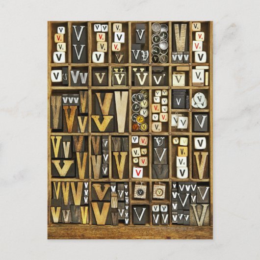 レターV ポストカード (正面)