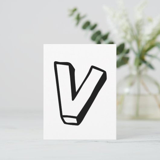 レターV ポストカード (スタンド正面)