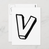 レターV ポストカード (正面/裏面)