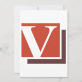 レターV 招待状 (正面)