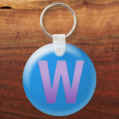 レターW キーホルダー (正面)