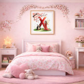 レターX パンダの妖精 ポスター - 中国のアルファベットアート