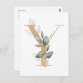 レターYモノグラム ポストカード (正面/裏面)