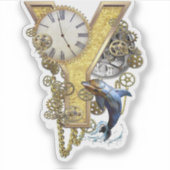 レターY誕生日カスタマイズシール シール (正面)