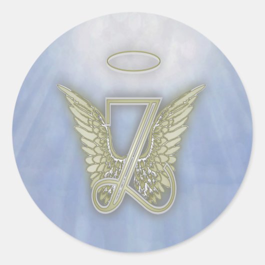 レターZエンジェルモノグラム ラウンドシール (正面)