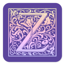 レターZカラフルヴィンテージ最初の文字のグラデーション