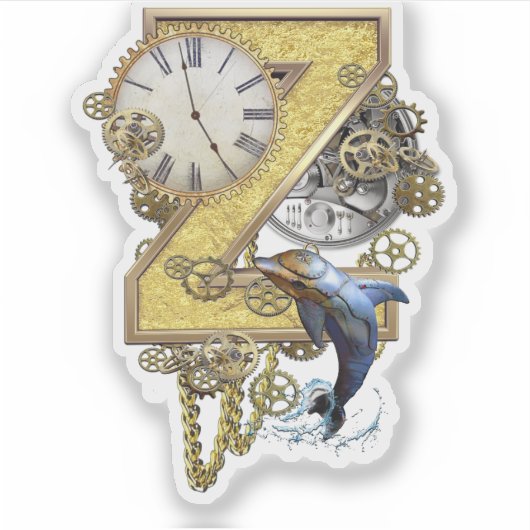 レターZ誕生日カスタマイズシール シール (正面)