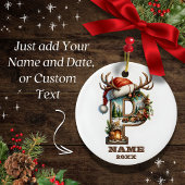 レタ素朴ーPとフェスティバル冬キャビンのシーン セラミックオーナメント