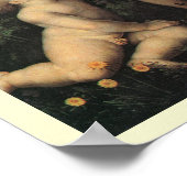 レダとスワンbyレオナルド・ダ・ヴィンチ ポスター (角)