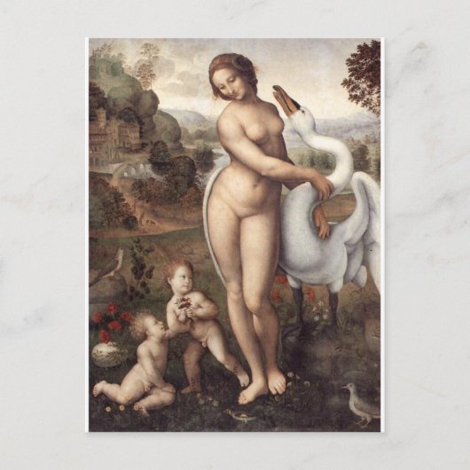 レダと白鳥 ポストカード (正面)