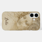 レダの頭部の習作（1505-1508） - レオナルド・ダ・ヴィンチ Case-Mate iPhoneケース (裏面 (横))