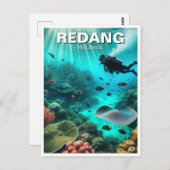 レダンマレーシアスキューバダイビング ポストカード (正面/裏面)