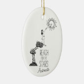 レッお洒落チ・フォー・ザ・スターズ感動的引用文 セラミックオーナメント (右)
