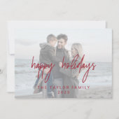 レッお洒落ドハッピーホリデーズ2水平写真 シーズンカード (正面)