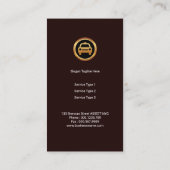 レッエレガントドゴールデングランジタクシー縁ど運転手 名刺 (裏面)