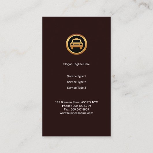 レッエレガントドゴールデングランジタクシー縁ど運転手 名刺 (裏面)