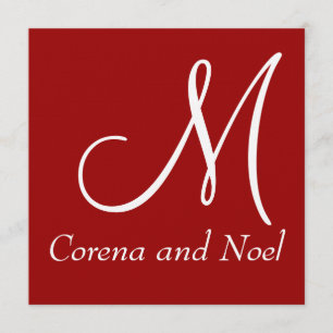 レッエレガントド·ブラック&ホワイト·ウェディング·インベイト 招待状