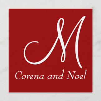 レッエレガントド·ブラック&ホワイト·ウェディング·インベイト 招待状