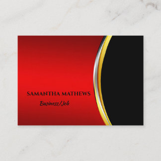 レッエレガントモダンドブラック企業のプロフェッショナル 名刺