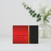 レッエレガントモダンドブラック企業のプロフェッショナル 名刺 (スタンド正面)