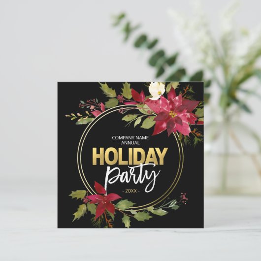 レッエレガント企業のドブラック金ゴールドポインセチアパーティー シーズンカード (スタンド正面)