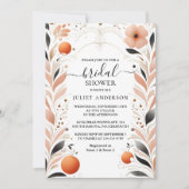 レッオレンジ70s 80s 90sピンクカラフルブライダルシャワー 招待状 (正面)