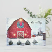 レッカスタムドバーンウィンターウェディング 招待状 (スタンド正面)