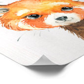 レッカドリの赤ちゃんのぬいぐるみアートプリント ポスター (角)