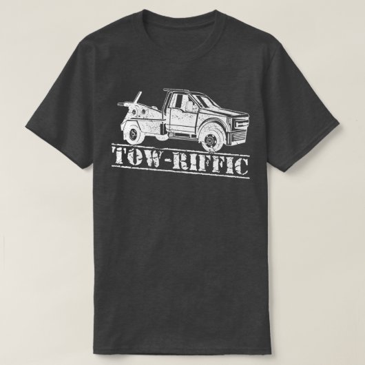 レッカー分解回復 – トライフィックトウトラックD Tシャツ (デザイン正面)