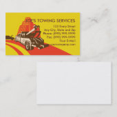 レッカー車のレッカー車車の故障 名刺 (正面/裏面)