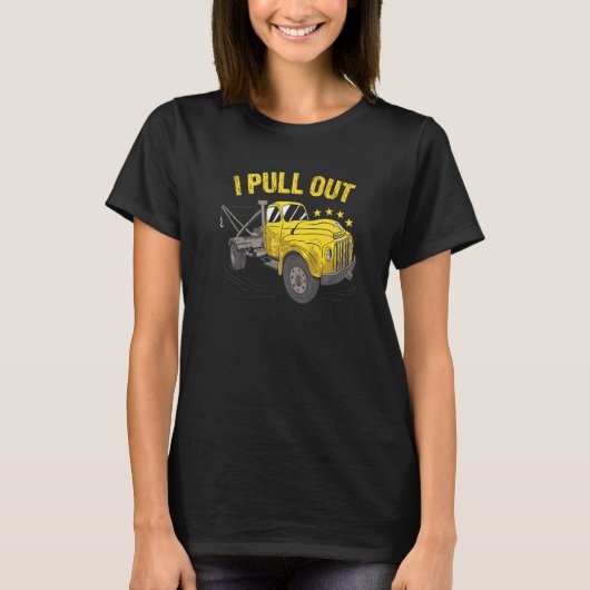 レッカー車オペレーターを引き出す Tシャツ (正面)