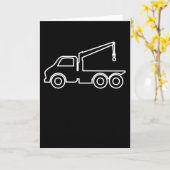 レッカー車牽引トラック・レッカー車牽引トラック カード (黄色い花)