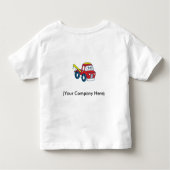 レッカー車 トドラーTシャツ (裏面)