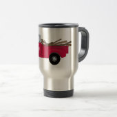 レックスと彼の赤いトラックのタンブラー トラベルマグ (正面右)