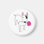 レックスと花磁石 マグネット (正面)