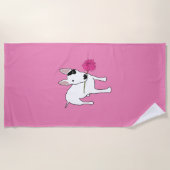 レックスと花色 ビーチタオル (正面)