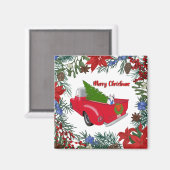 レックスのヴィンテージレッドトラックマグネット マグネット (正面/裏面)