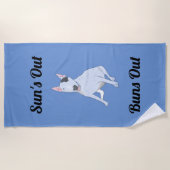 レックスの太陽の出るバンスのタオル ビーチタオル (正面)