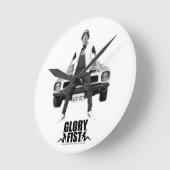 レックスの雷時計 ラウンド壁時計 (傾斜)