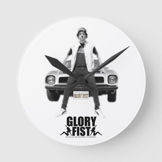 レックスの雷時計 ラウンド壁時計 (正面)