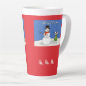 レックスザTVテリアクリスマスラテマグ カフェラテマグ (右アングル)